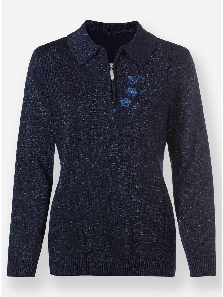 Свитер-поло темно-синего цвета в крапинку WITT WEIDEN
Свитер-поло темно-синего цвета в крапинку WITT WEIDEN