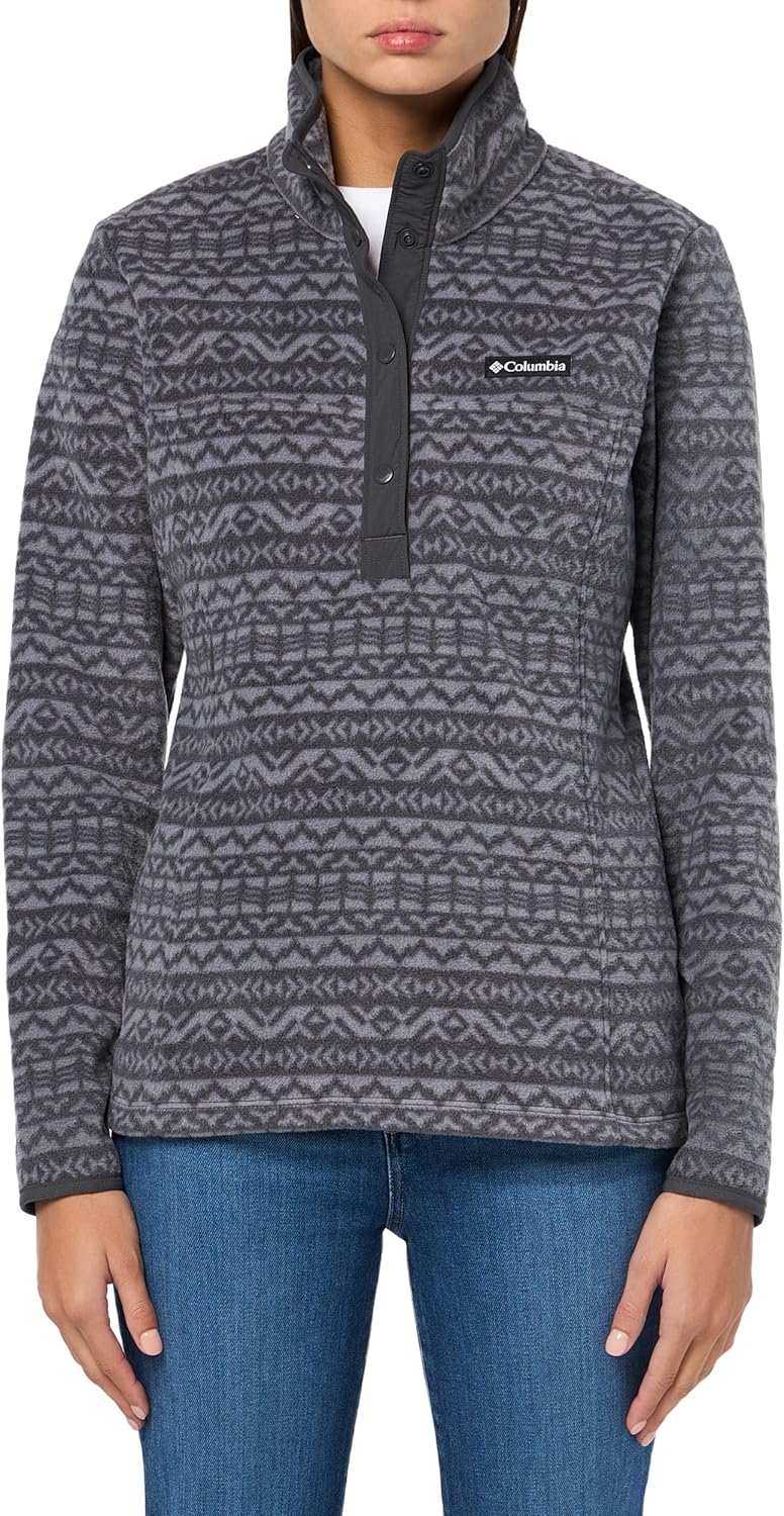 Columbia женская флисовая толстовка Benton Springs Printed Half Snap, Shark Madras Tonal
Columbia женская флисовая толстовка Benton Springs Printed Half Snap, Shark Madras Tonal