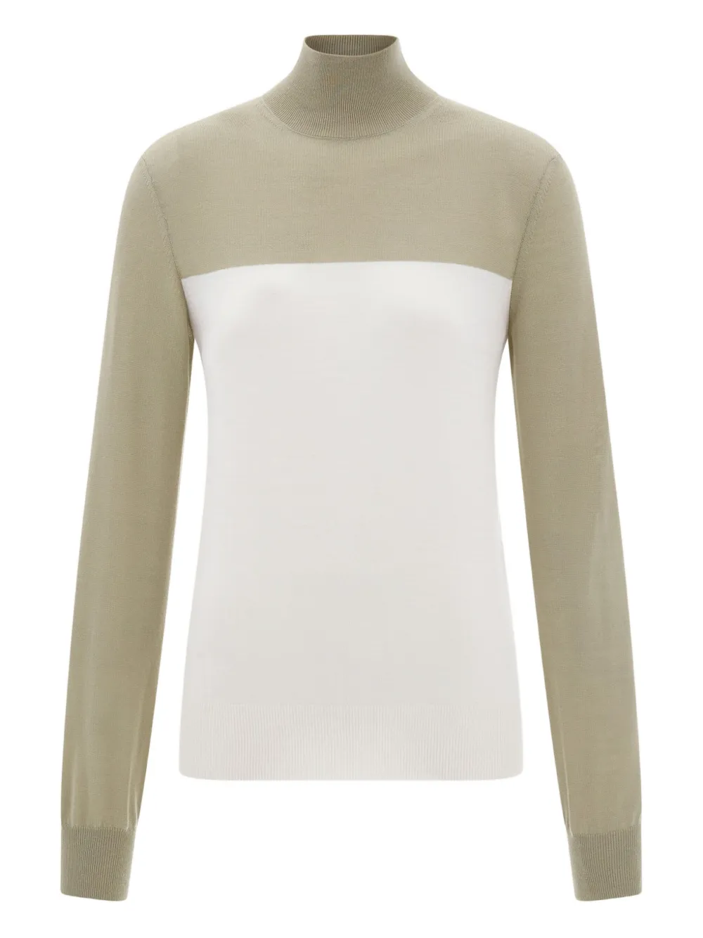 Свитер в стиле колор-блок Ferragamo, нейтральный
Свитер в стиле колор-блок Ferragamo, нейтральный