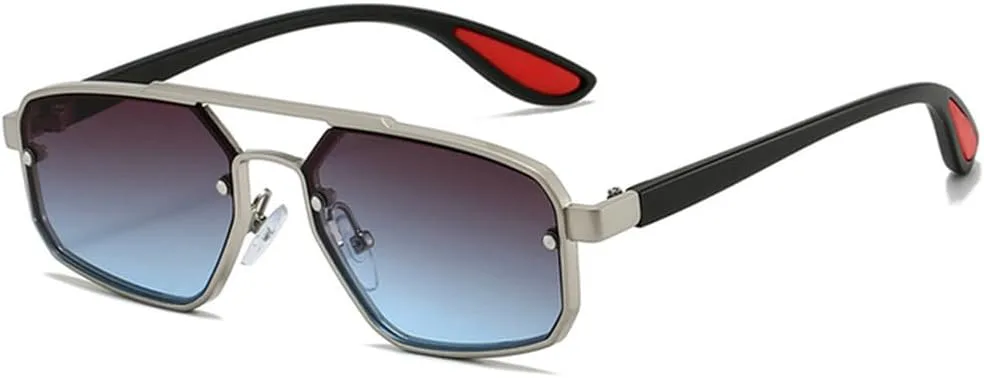 Модные металлические женские солнцезащитные очки с двойной перемычкой, роскошные трендовые очки для мужчин, очки Drive Shades UV400, SUN1832 Generic, Silver Gray Blue
Модные металлические женские солнцезащитные очки с двойной перемычкой, роскошные трендовые очки для мужчин, очки Drive Shades UV400, SUN1832 Generic, Silver Gray Blue