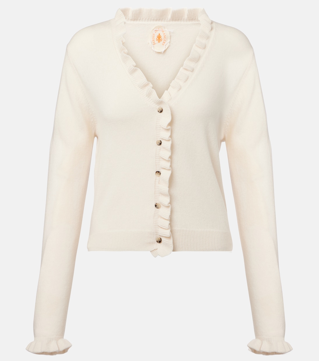 Шерстяной и кашемировый кардиган Jardin des Orangers, кремовый
Шерстяной и кашемировый кардиган Jardin des Orangers, кремовый