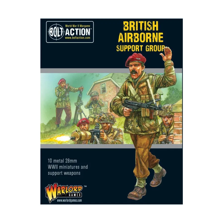Группа воздушно-десантной поддержки, Bolt Action - British Airborne (28mm)
Группа воздушно-десантной поддержки, Bolt Action - British Airborne (28mm)