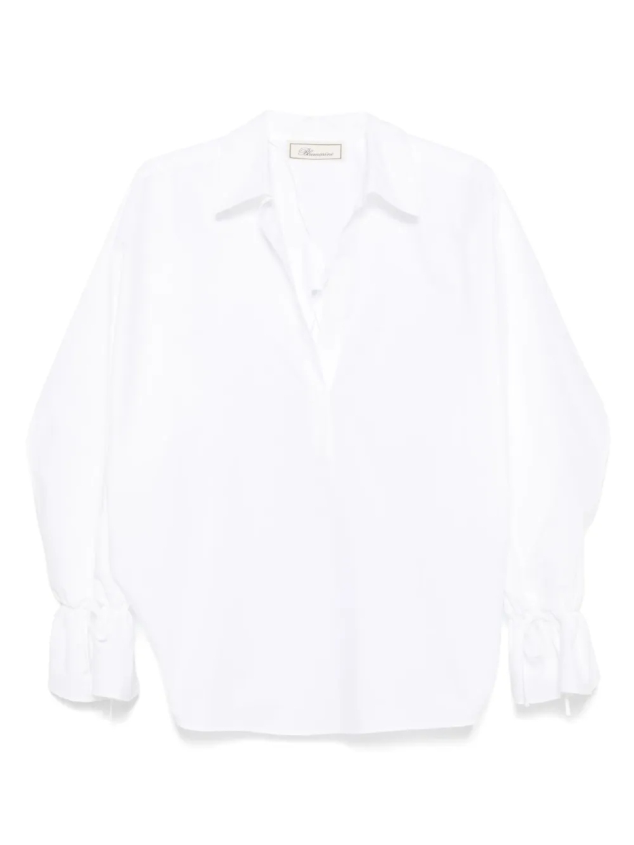 Поплиновая рубашка поло Blumarine, белый
Поплиновая рубашка поло Blumarine, белый