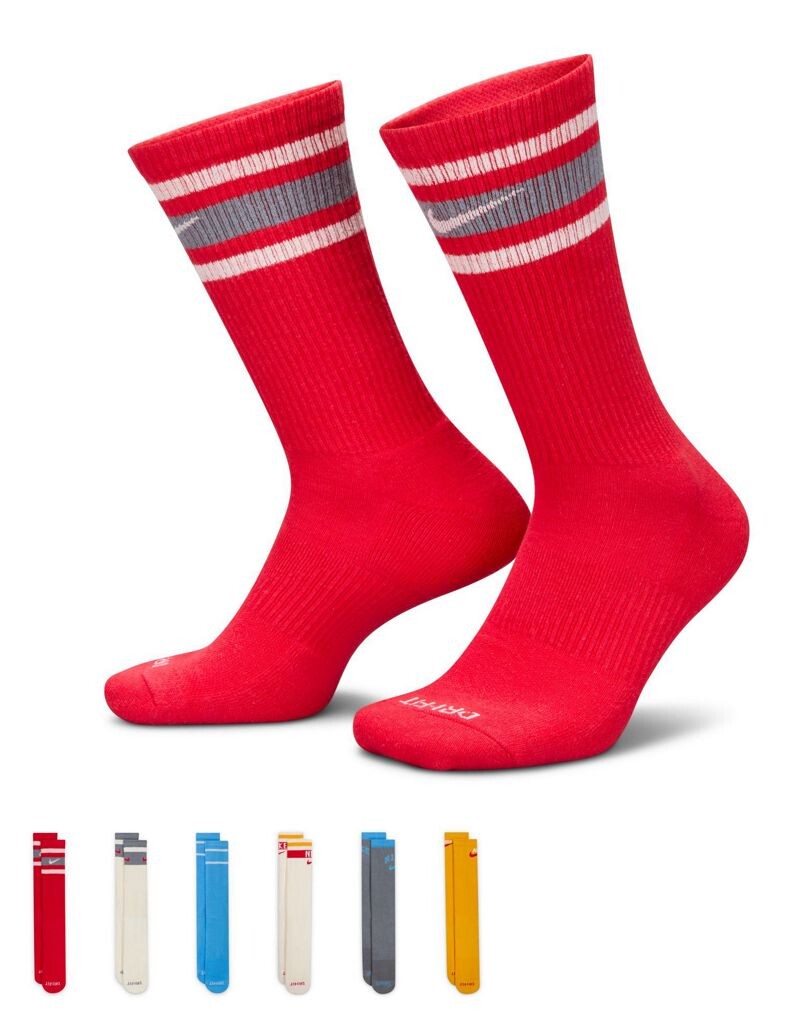 Nike — Everyday Cushioned Plus — набор из 6 пар разноцветных амортизирующих носков Nike
Nike — Everyday Cushioned Plus — набор из 6 пар разноцветных амортизирующих носков Nike
