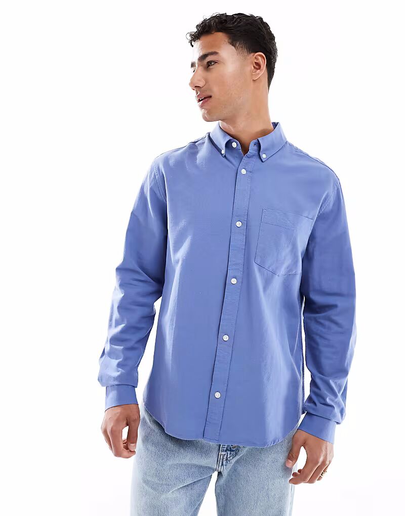 Рубашка оксфорд обычного кроя ASOS DESIGN синего цвета
Рубашка оксфорд обычного кроя ASOS DESIGN синего цвета