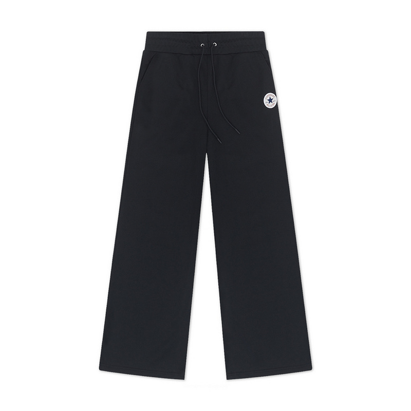 Трикотажные брюки с широкими штанинами Converse, черный
Трикотажные брюки с широкими штанинами Converse, черный