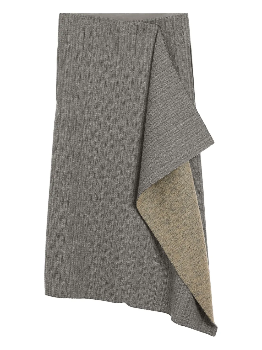 Юбка с запахом и узором в елочку AMI Paris, серый
Юбка с запахом и узором в елочку AMI Paris, серый