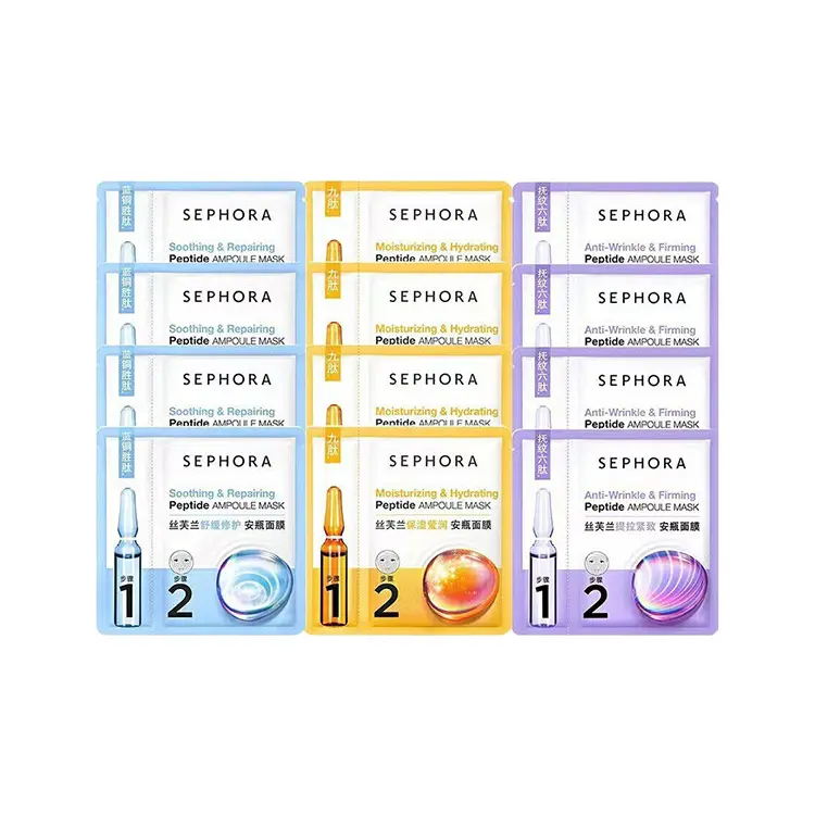 Набор из 4 успокаивающих, увлажняющих и восстанавливающих масок для лица в флаконах, предназначенных для разных типов кожи Sephora, ten two-piece set
Набор из 4 успокаивающих, увлажняющих и восстанавливающих масок для лица в флаконах, предназначенных для разных типов кожи Sephora, ten two-piece set