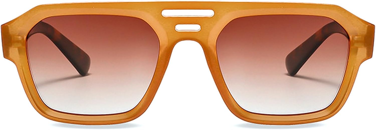 Винтажные квадратные солнцезащитные очки для женщин и мужчин, зеленая оправа, модель «пилот», двойная перемычка, ретро-стиль, поляризованные, защита от УФ-излучения UV400 mincl, Orange
Винтажные квадратные солнцезащитные очки для женщин и мужчин, зеленая оправа, модель «пилот», двойная перемычка, ретро-стиль, поляризованные, защита от УФ-излучения UV400 mincl, Orange