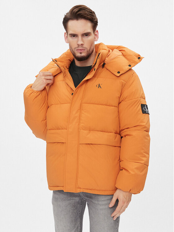Пуховик свободного кроя Calvin Klein, оранжевый
Пуховик свободного кроя Calvin Klein, оранжевый