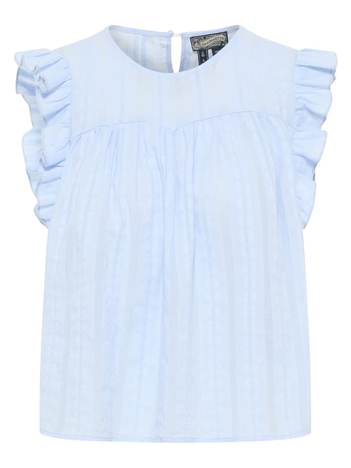 Женская блузка светло-голубого цвета DreiMaster Vintage
Женская блузка светло-голубого цвета DreiMaster Vintage