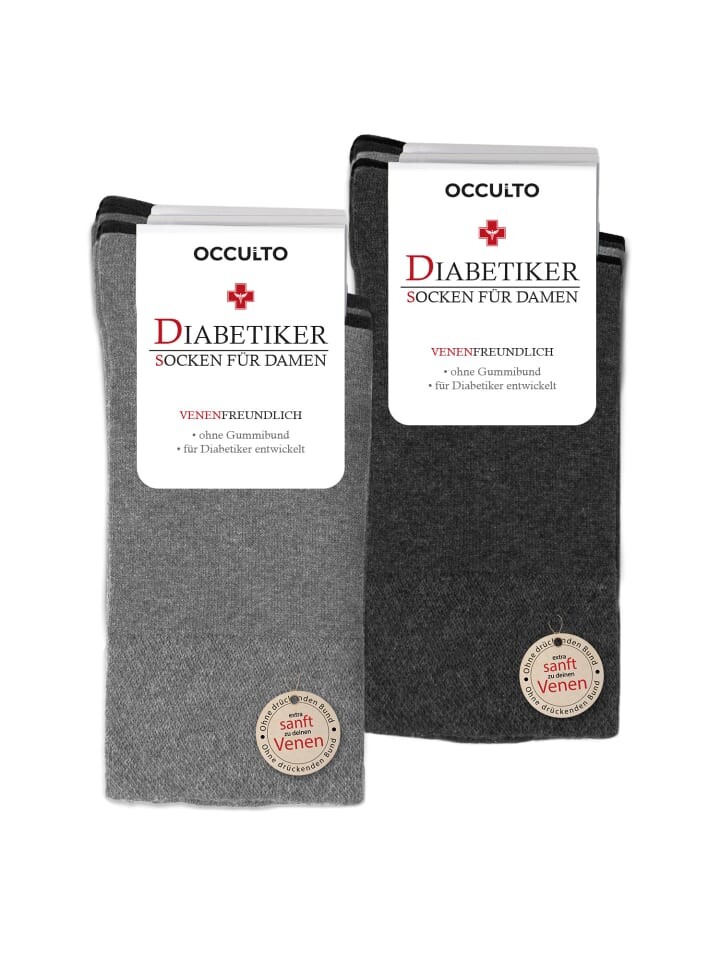Носки Occulto 10er Pack Diabetiker Julia, цвет grau-mix 
Носки Occulto 10er Pack Diabetiker Julia, цвет grau-mix