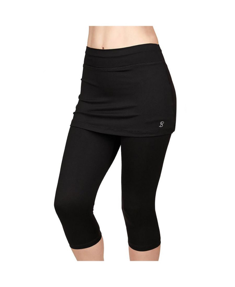 Женская теннисная юбка UV Staples Abaza 13 дюймов с леггинсами-капри Sofibella, Black
Женская теннисная юбка UV Staples Abaza 13 дюймов с леггинсами-капри Sofibella, Black