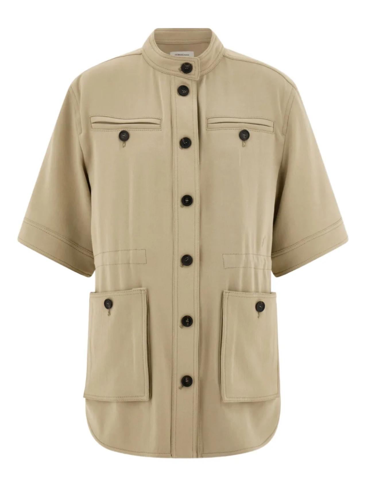 Ferragamo жакет с короткими рукавами, нейтральный
Ferragamo жакет с короткими рукавами, нейтральный