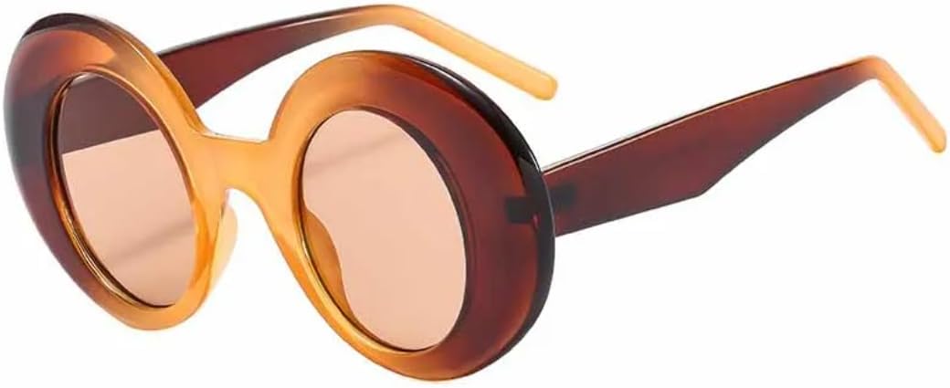 Солнцезащитные очки для мужчин и женщин, большие круглые, в стиле хип-хоп, модные, стильные, для путешествий, с защитой от УФ-излучения UV400 TVTBBVV, Brown Yellow Tea
Солнцезащитные очки для мужчин и женщин, большие круглые, в стиле хип-хоп, модные, стильные, для путешествий, с защитой от УФ-излучения UV400 TVTBBVV, Brown Yellow Tea