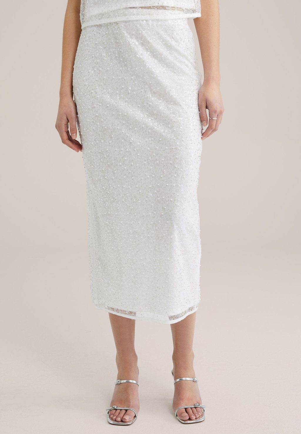 Юбка-карандаш WE Fashion, белый 
Юбка-карандаш WE Fashion, белый