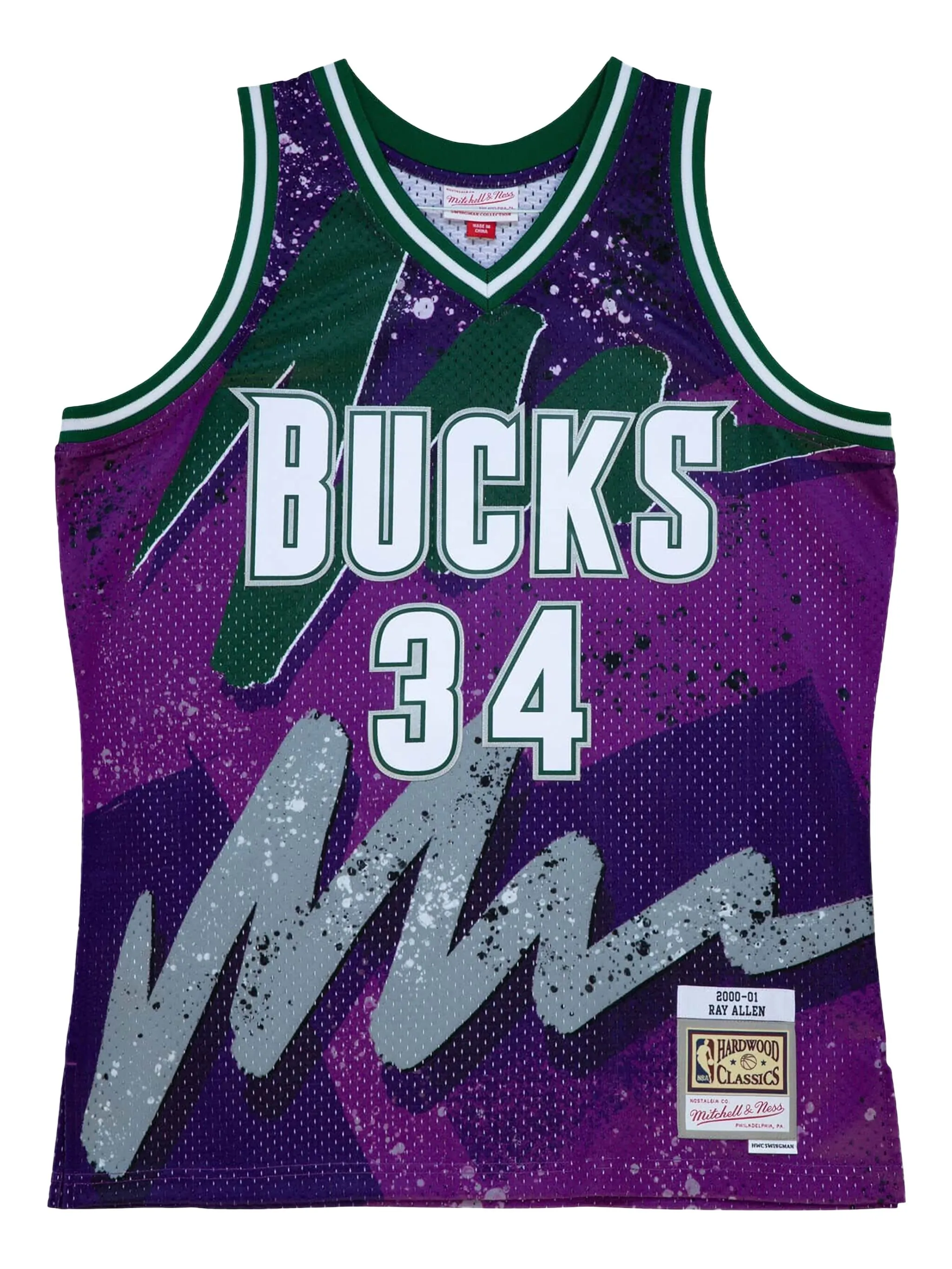 Топ Ray Allen NBA Milwaukee Bucks 2000 Hyper Hoops Swingman Mitchell & Ness, фиолетовый
Топ Ray Allen NBA Milwaukee Bucks 2000 Hyper Hoops Swingman Mitchell & Ness, фиолетовый