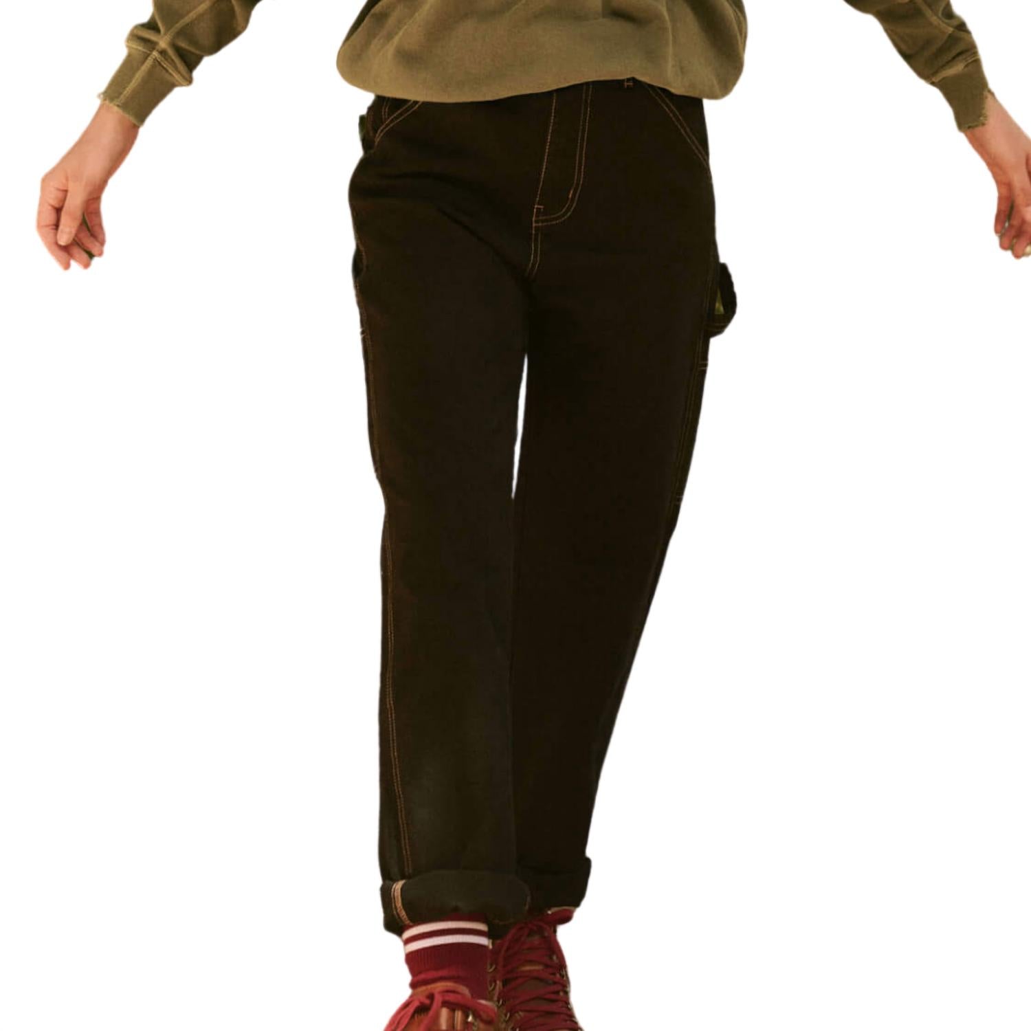 Штаны плотника почти черного цвета THE GREAT
Штаны плотника почти черного цвета THE GREAT