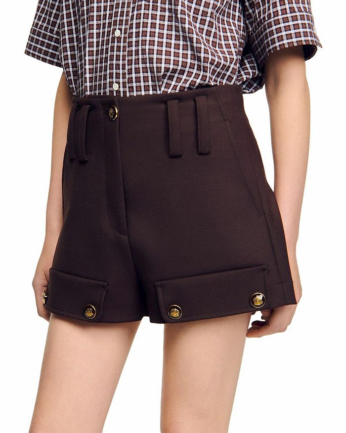 Плотницкие шорты Sandro, коричневый
Плотницкие шорты Sandro, коричневый