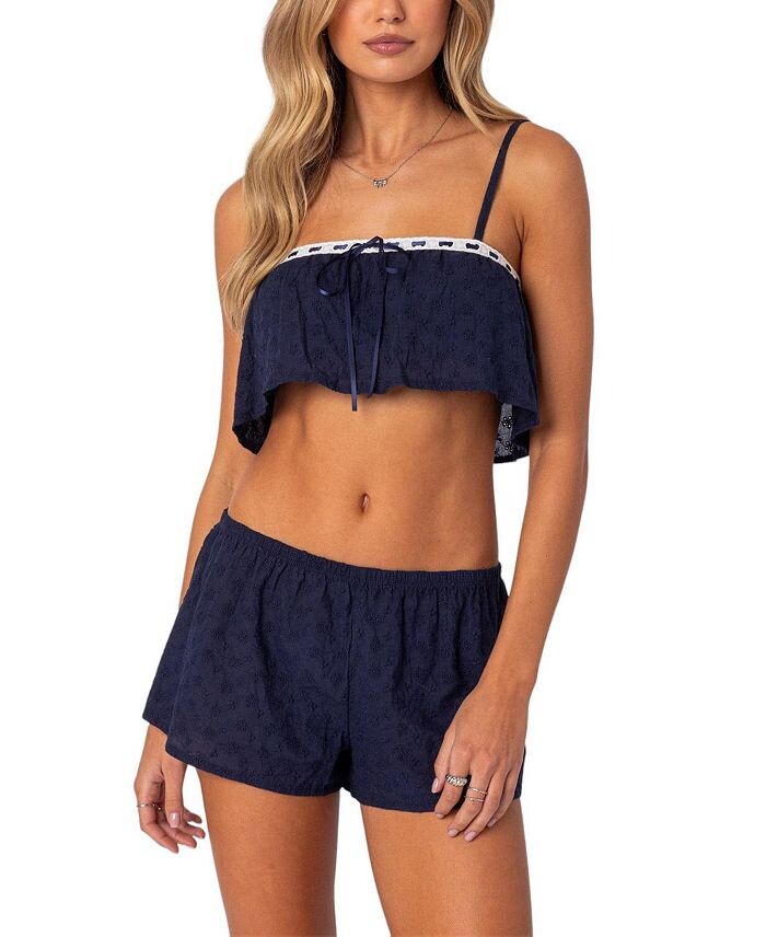 Укороченный топ с люверсами Edicted Crazy Edikted, синий
Укороченный топ с люверсами Edicted Crazy Edikted, синий