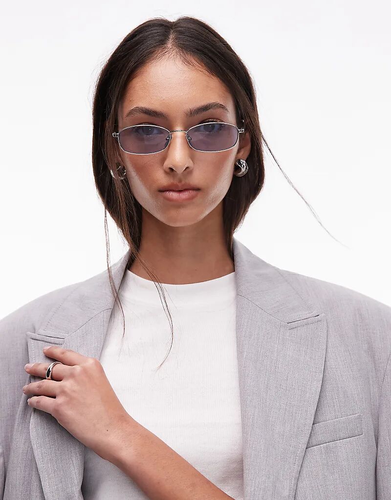 Солнцезащитные очки Jimmy Fairly The Vicky прямоугольной формы из металла серебристого цвета с синими линзами 
Солнцезащитные очки Jimmy Fairly The Vicky прямоугольной формы из металла серебристого цвета с синими линзами