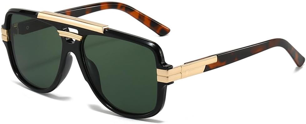 Мужские солнцезащитные очки в стиле ретро с двойной перемычкой, модные оранжево-голубые оттенки, защита от ультрафиолета UV400, женские солнцезащитные очки HVTVTLA, Black Dark Green
Мужские солнцезащитные очки в стиле ретро с двойной перемычкой, модные оранжево-голубые оттенки, защита от ультрафиолета UV400, женские солнцезащитные очки HVTVTLA, Black Dark Green