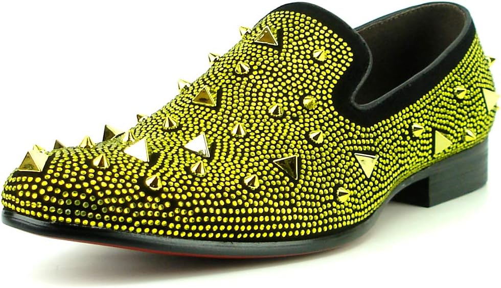 Мужские замшевые лоферы Fiesso от Aurelio Garcia FI-7364 с rhinestones и шипами, без шнурков Fiesso By Aurelio Garcia, золотой
Мужские замшевые лоферы Fiesso от Aurelio Garcia FI-7364 с rhinestones и шипами, без шнурков Fiesso By Aurelio Garcia, золотой