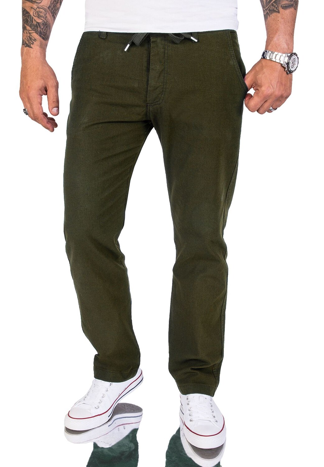 Брюки из ткани, льняные брюки, стандартного кроя Rock Creek, цвет Dunkelgrün
Брюки из ткани, льняные брюки, стандартного кроя Rock Creek, цвет Dunkelgrün