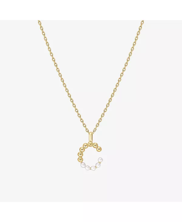 Ожерелье с инициалами из культивированного жемчуга Bearfruit Jewelry, c
Ожерелье с инициалами из культивированного жемчуга Bearfruit Jewelry, c