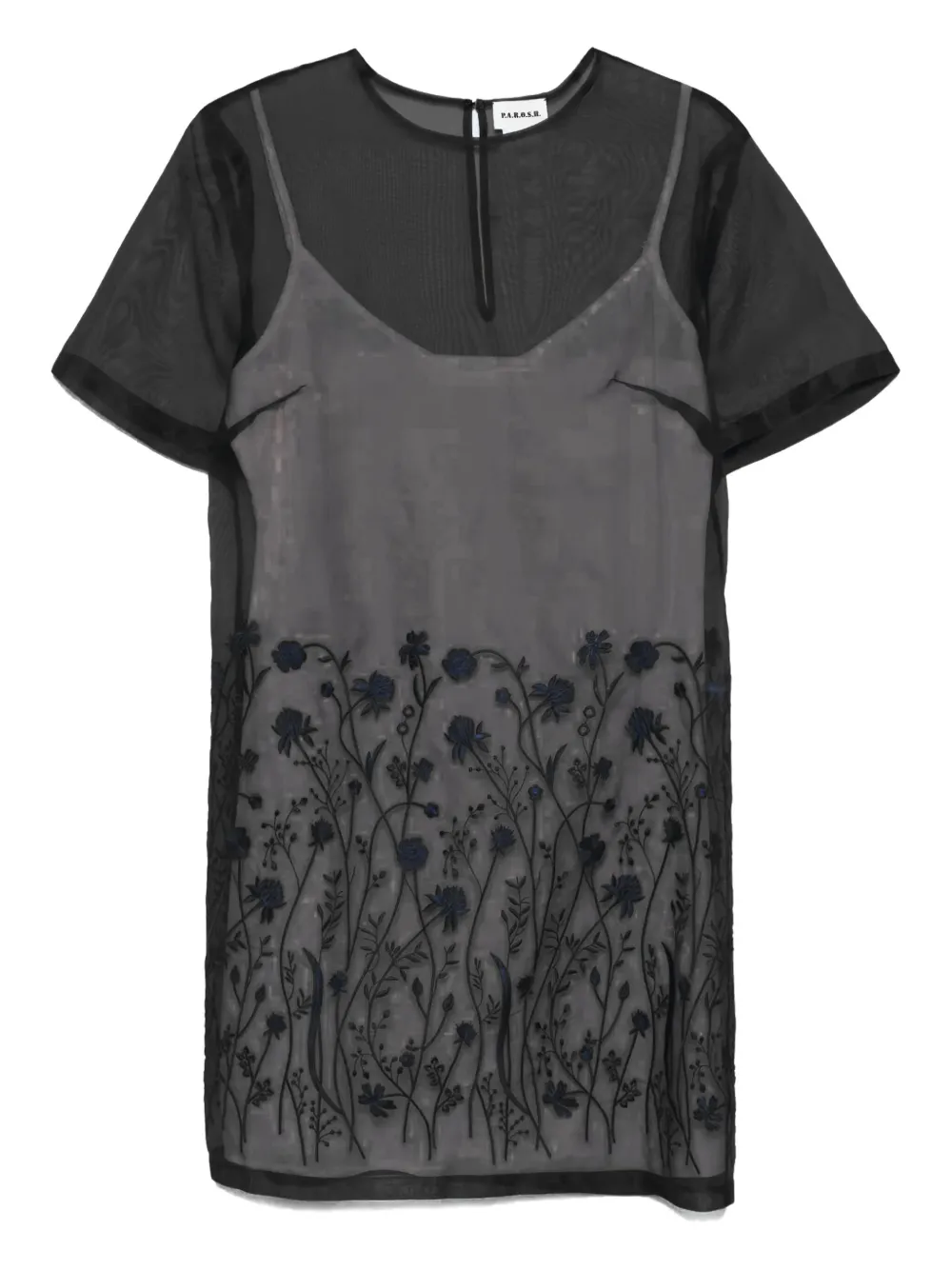 Платье миди с цветочным декором P.A.R.O.S.H., черный
Платье миди с цветочным декором P.A.R.O.S.H., черный
