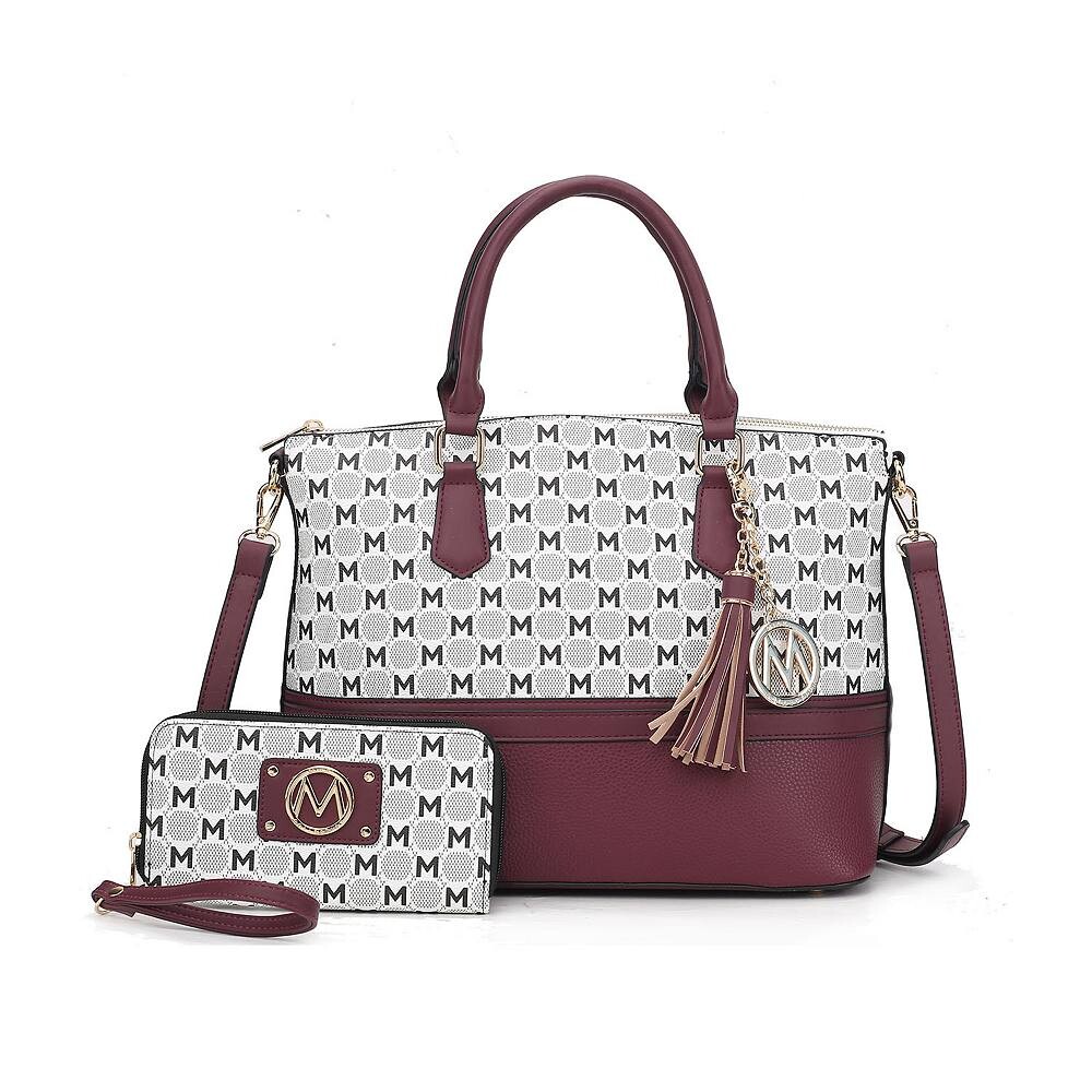 Большая сумка-тоут с эмблемой MKF Collection Saylor Circular M и кошелек на запястье в тон от Mia K, цвет Burgundy
Большая сумка-тоут с эмблемой MKF Collection Saylor Circular M и кошелек на запястье в тон от Mia K, цвет Burgundy