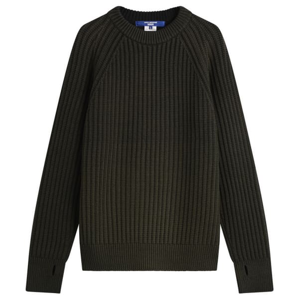 Двусторонняя ребристая вязка Junya Watanabe Man, серый синий
Двусторонняя ребристая вязка Junya Watanabe Man, серый синий