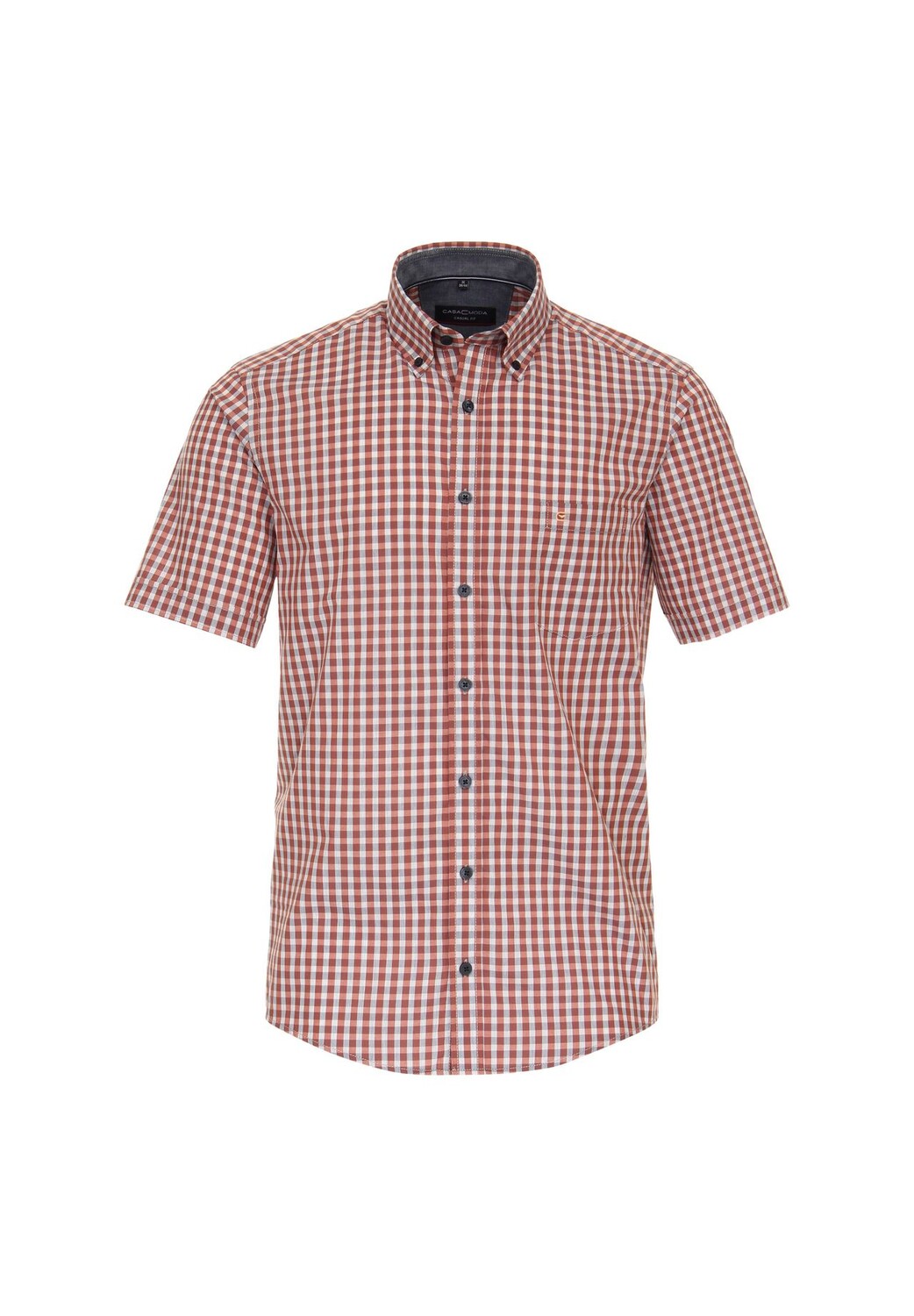 Мужская повседневная рубашка в клетку с короткими рукавами, повседневного кроя CASAMODA, оранжевый
Мужская повседневная рубашка в клетку с короткими рукавами, повседневного кроя CASAMODA, оранжевый