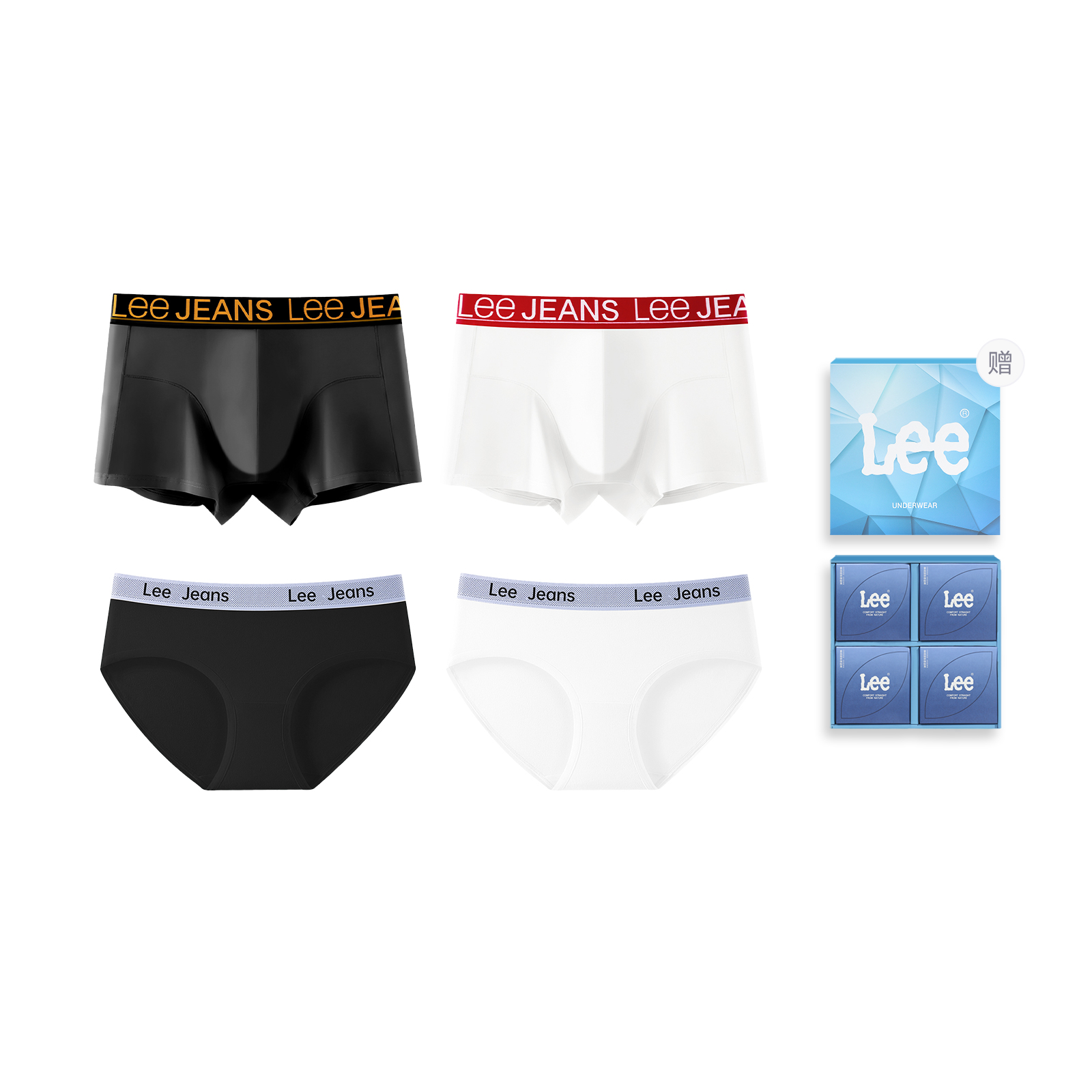 Lee Подарочный набор белья Unisex 4 Pack в честь 101-летия
Lee Подарочный набор белья Unisex 4 Pack в честь 101-летия
