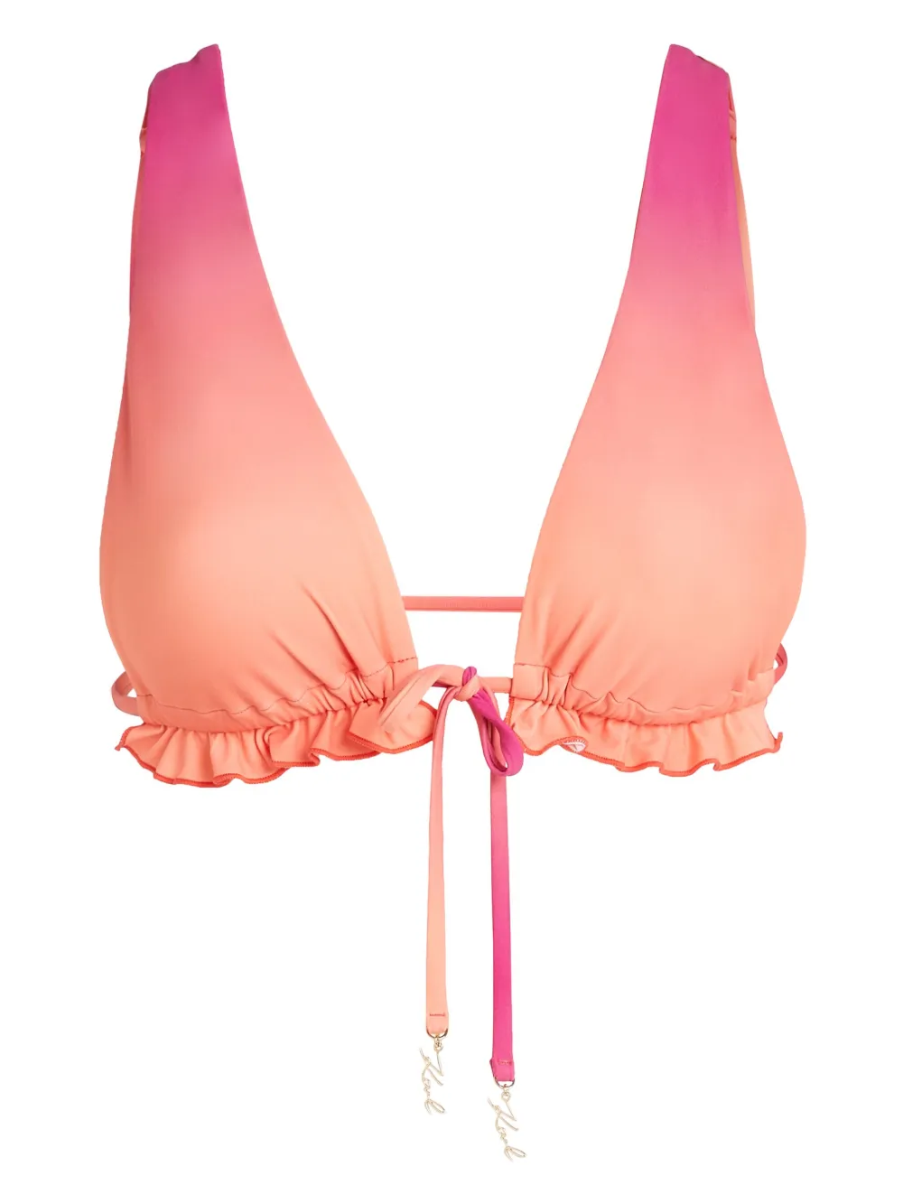 Топ бикини с треугольными чашками и эффектом омбре KARL LAGERFELD, розовый
Топ бикини с треугольными чашками и эффектом омбре KARL LAGERFELD, розовый