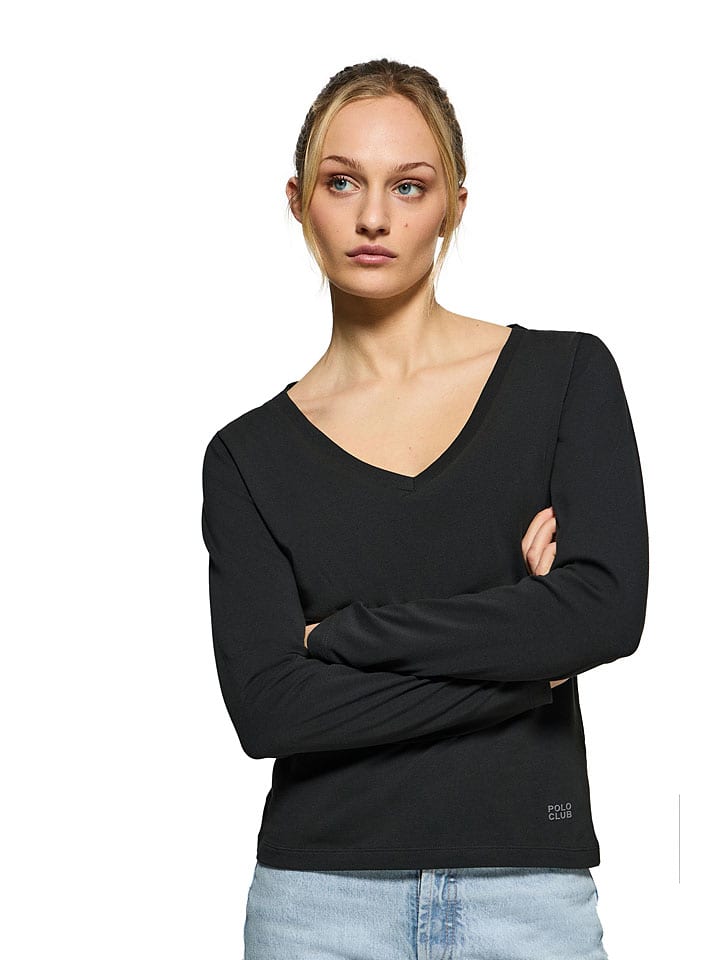 Polo Club Футболка с длинными рукавами черного цвета
Polo Club Футболка с длинными рукавами черного цвета