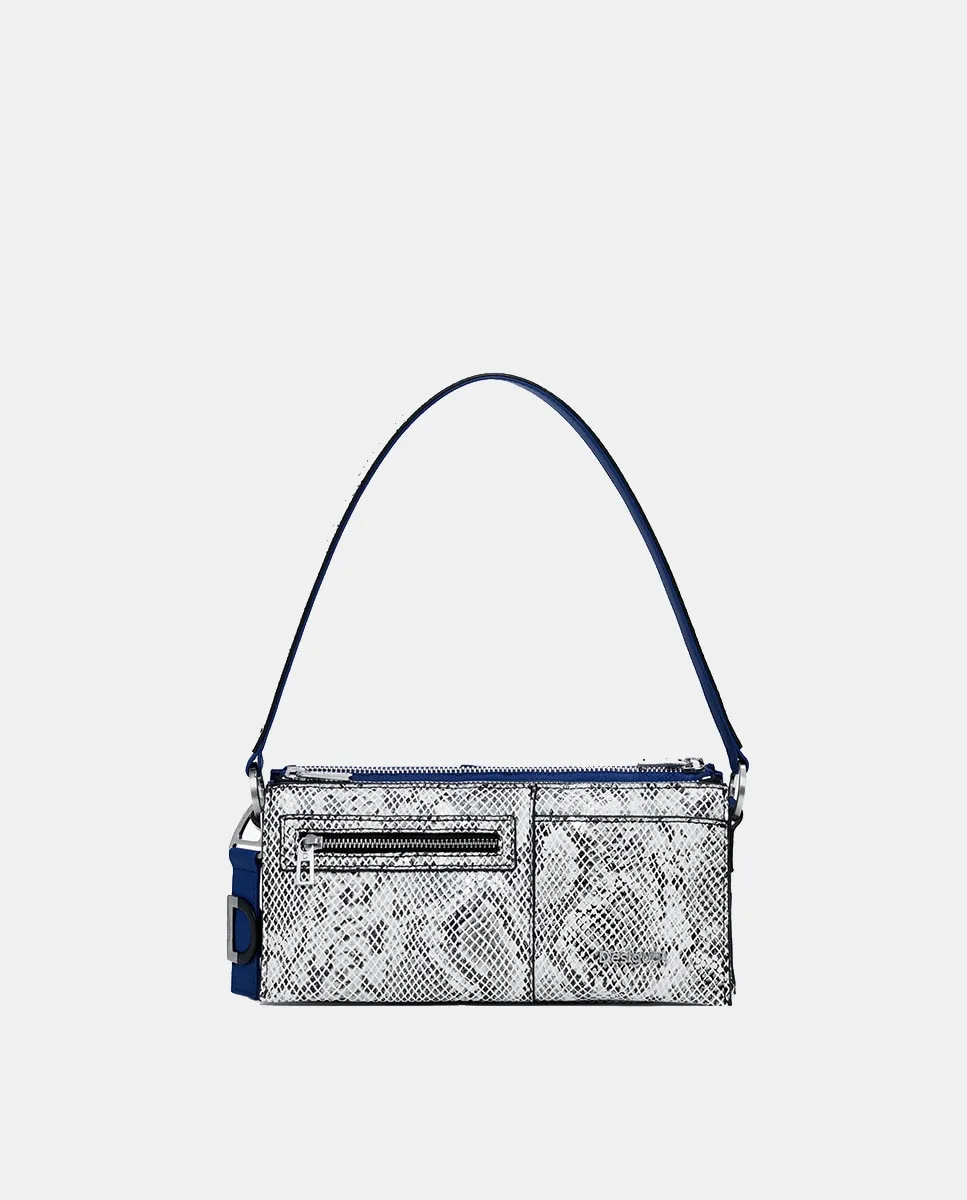 Малая сумка из змеиной кожи с заклепками Desigual, темно-синий
Малая сумка из змеиной кожи с заклепками Desigual, темно-синий