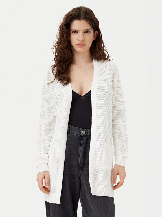 Кардиган свободного кроя Dalo 14097125 Vila, белый 
Кардиган свободного кроя Dalo 14097125 Vila, белый