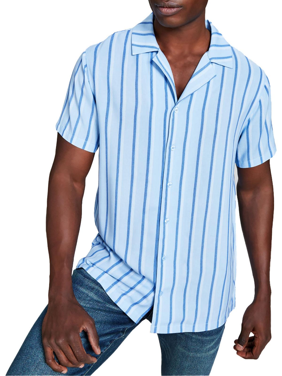 Мужская тканая полосатая рубашка на пуговицах And Now This, цвет chambray blue stripe
Мужская тканая полосатая рубашка на пуговицах And Now This, цвет chambray blue stripe