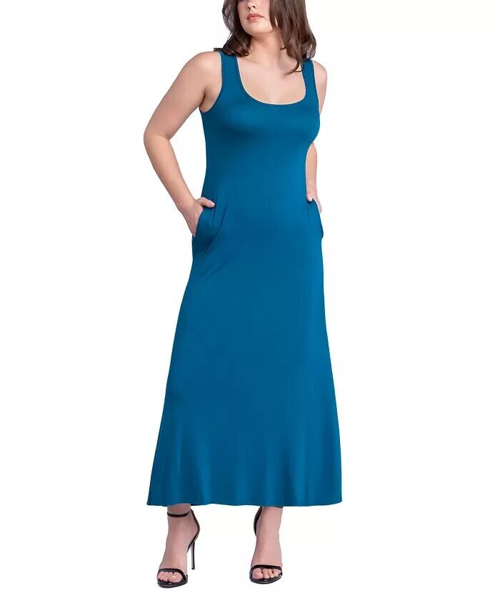 Женское платье-туника свободного кроя без рукавов с карманами 24seven Comfort Apparel, синий
Женское платье-туника свободного кроя без рукавов с карманами 24seven Comfort Apparel, синий