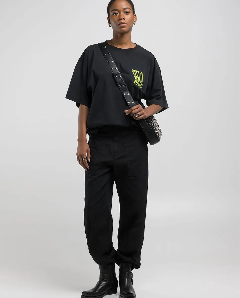 Женская футболка с короткими рукавами и круглым вырезом Replay, черный
Женская футболка с короткими рукавами и круглым вырезом Replay, черный