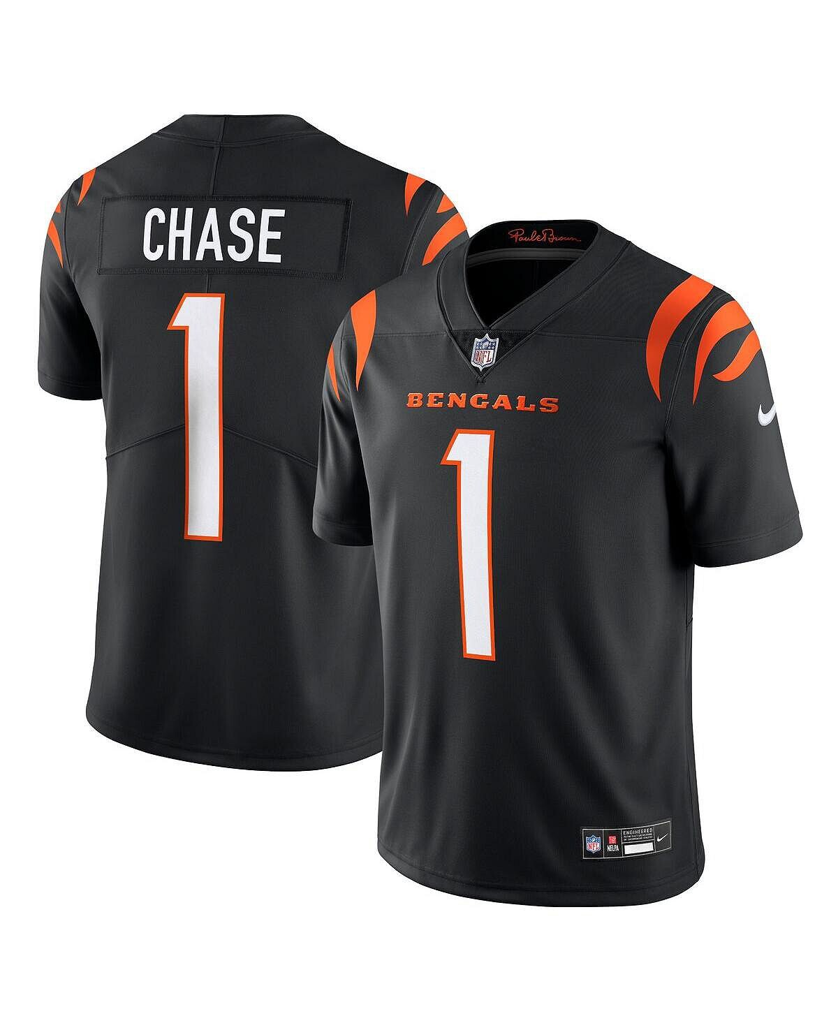 Мужское джерси Ja'Marr Chase Black Cincinnati Bengals Vapor Untouchable Limited Limited Nike
Мужское джерси Ja'Marr Chase Black Cincinnati Bengals Vapor Untouchable Limited Limited Nike