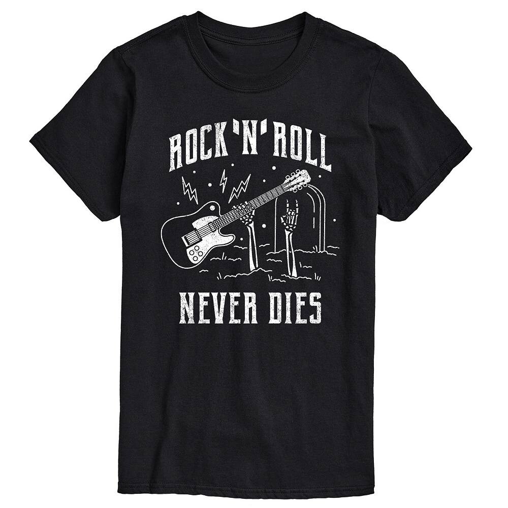 Мужская футболка с рисунком Rock N Roll Never Dies Licensed Character, черный
Мужская футболка с рисунком Rock N Roll Never Dies Licensed Character, черный