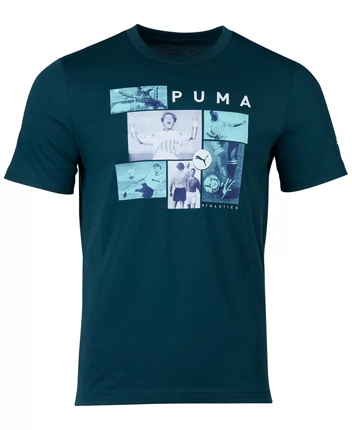 Мужская футбольная футболка с фотореалистичным принтом короткий рукав Puma, зеленый
Мужская футбольная футболка с фотореалистичным принтом короткий рукав Puma, зеленый