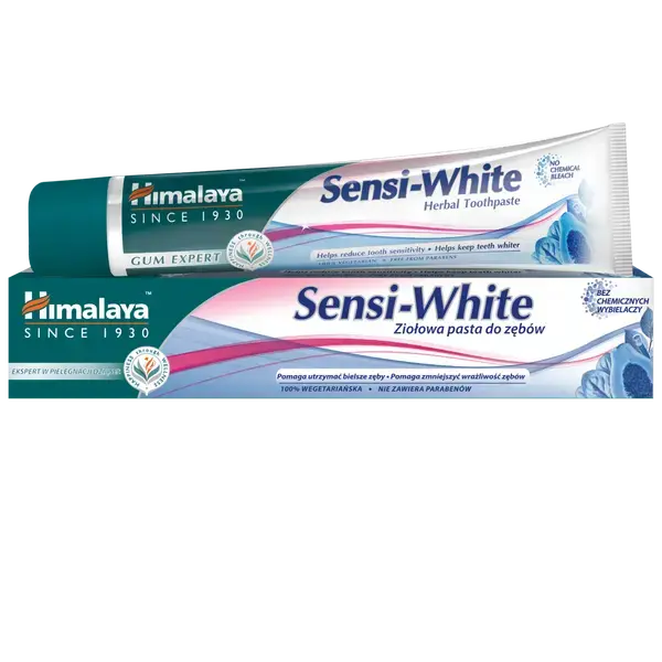 Травяная отбеливающая зубная паста для чувствительных зубов sensi-white, 75 мл Himalaya Gum expert
Травяная отбеливающая зубная паста для чувствительных зубов sensi-white, 75 мл Himalaya Gum expert