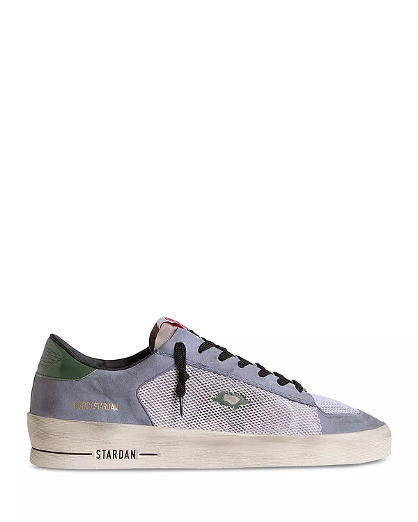 Мужские низкие кроссовки Stardan из замши и сетки Golden Goose, синий
Мужские низкие кроссовки Stardan из замши и сетки Golden Goose, синий