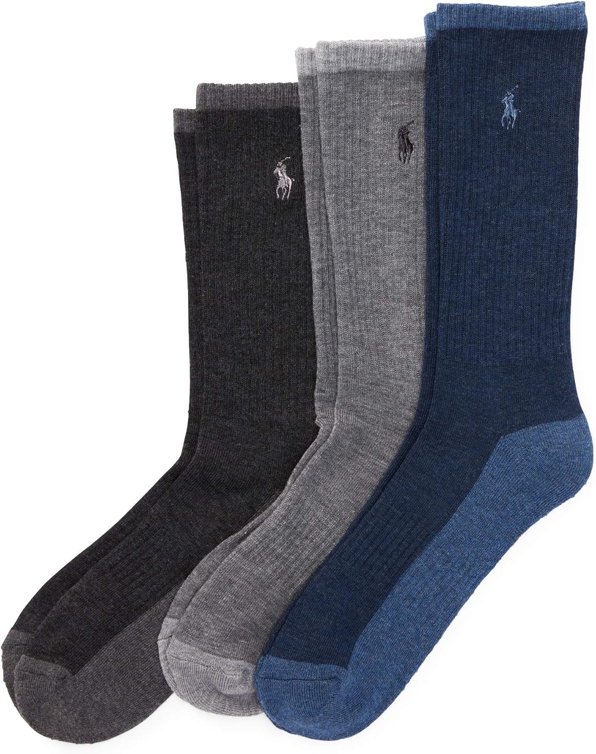 POLO RALPH LAUREN повседневные носки-следки трикотажные трехцветные - набор из 3 пар - поддержка свода стопы и комфортная амортизация, Denim Heather
POLO RALPH LAUREN повседневные носки-следки трикотажные трехцветные - набор из 3 пар - поддержка свода стопы и комфортная амортизация, Denim Heather