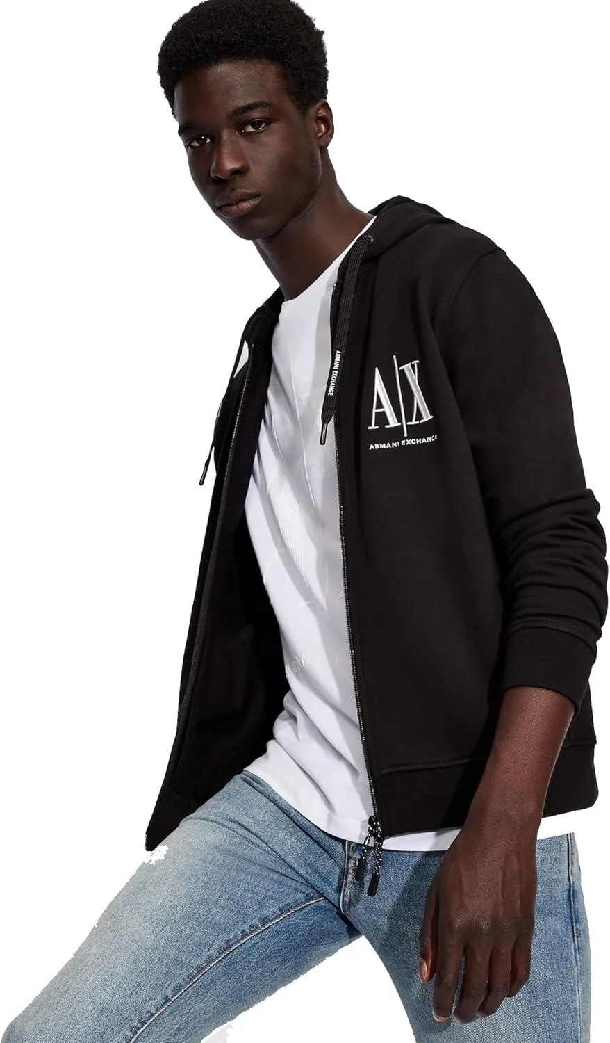 Armani Exchange мужской худи Icon Project с вышивкой и молнией
Armani Exchange мужской худи Icon Project с вышивкой и молнией