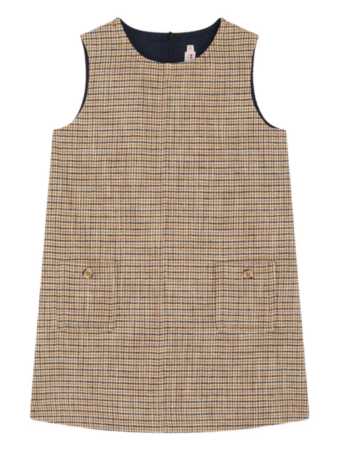 Bonpoint платье в ломаную клетку, коричневый
Bonpoint платье в ломаную клетку, коричневый