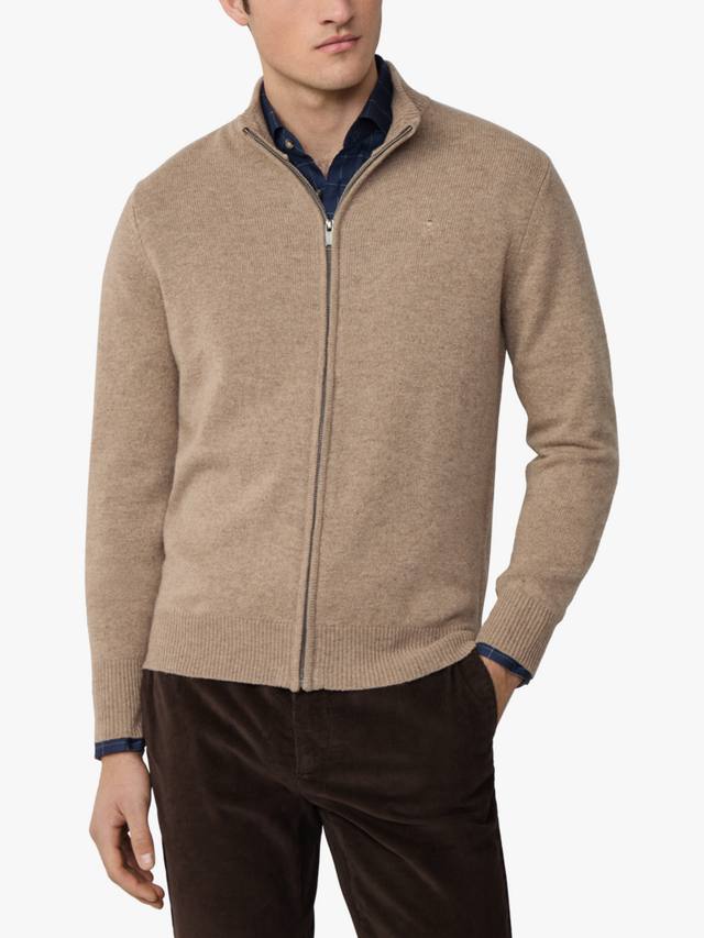 Кардиган на молнии из кашемира Hackett London, Malt Beige
Кардиган на молнии из кашемира Hackett London, Malt Beige